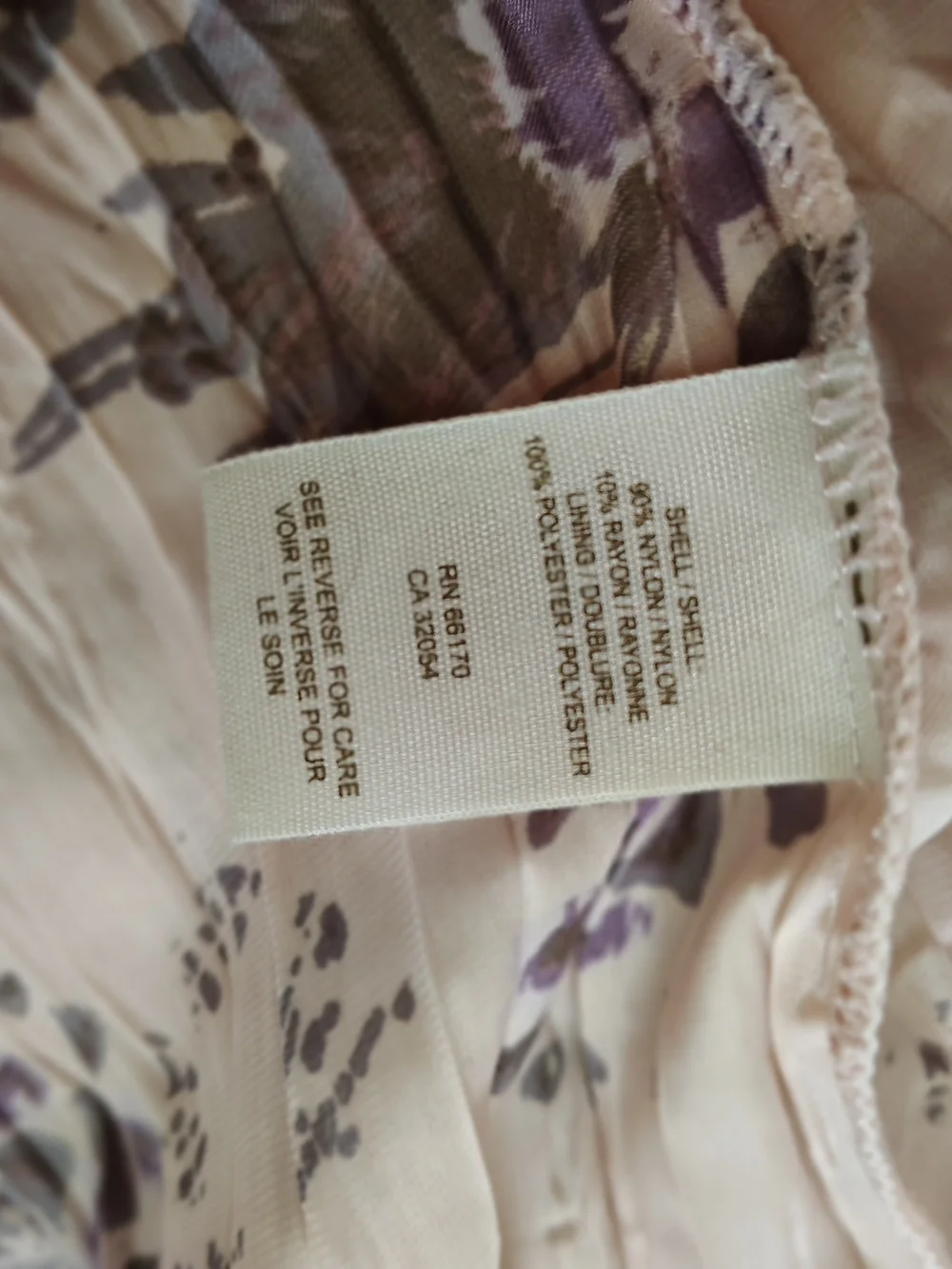 Sheer Floral Ruffle Cami — Blush and Lavender